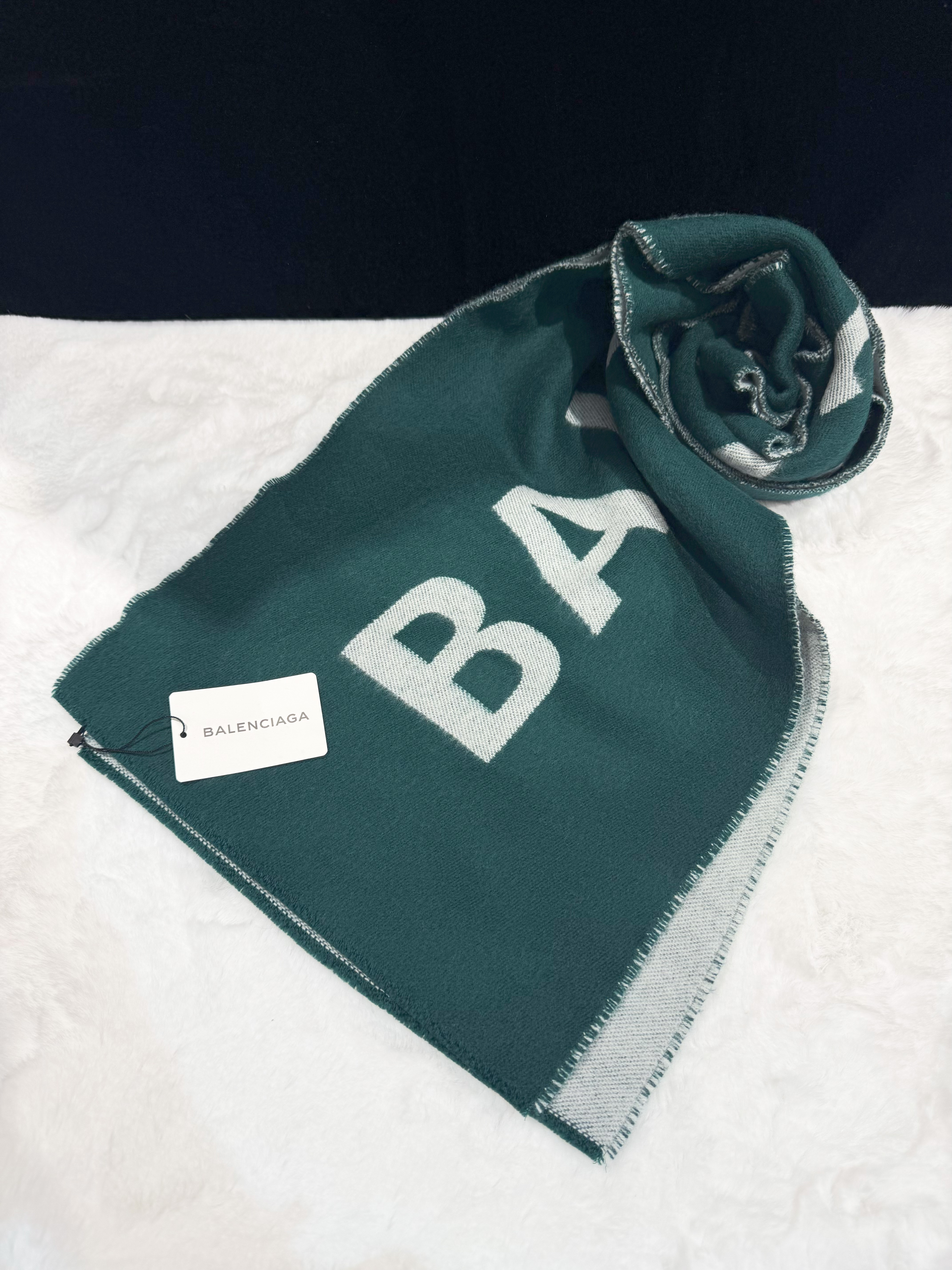 Balenciaga scarf green