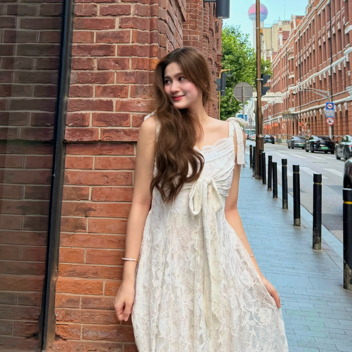 #HANNA-made# Rose Gold Reverie Lace Dress