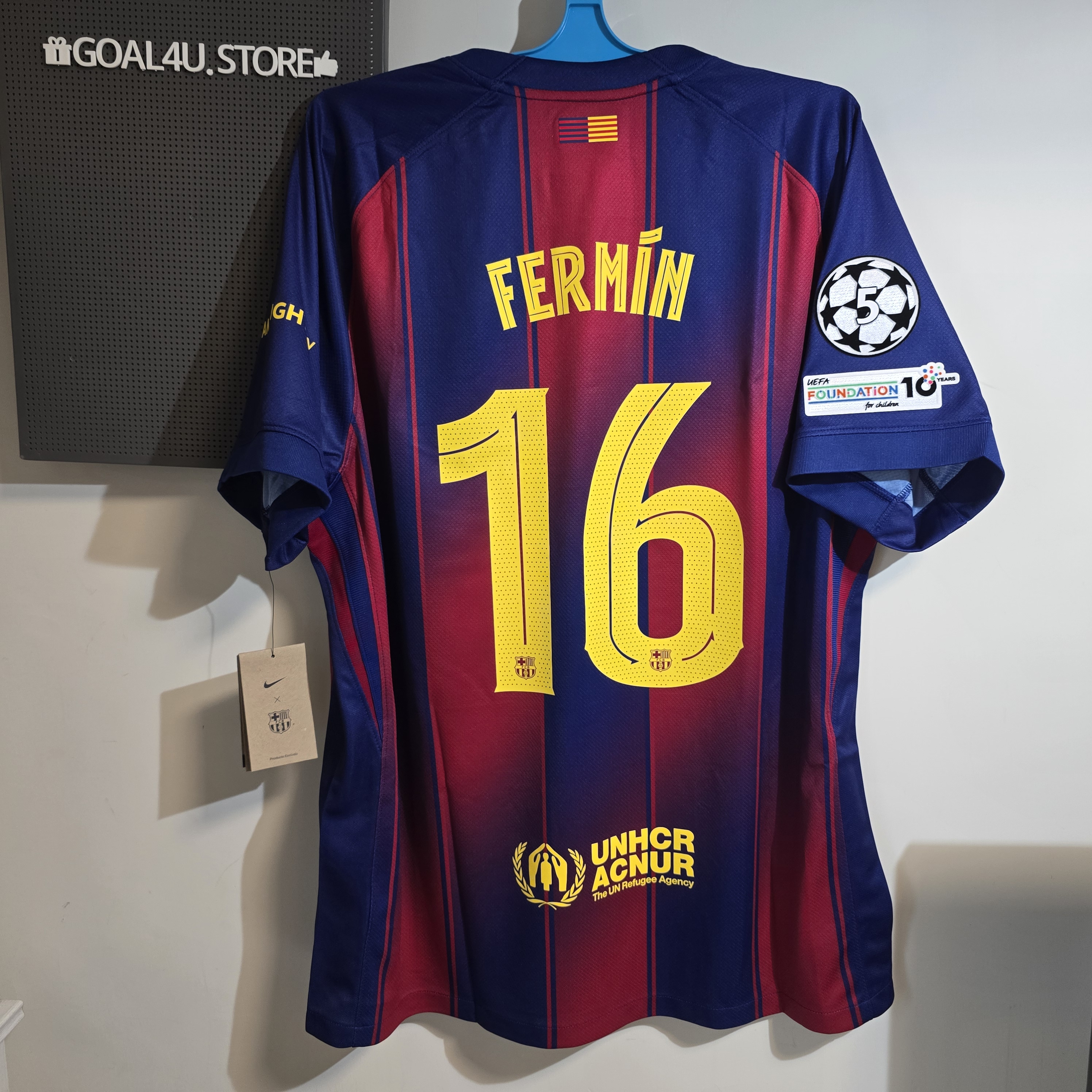 Nike Barcelona 巴塞羅拿 2025-26 主場球迷版球衣 (可加印字章) HJ4590