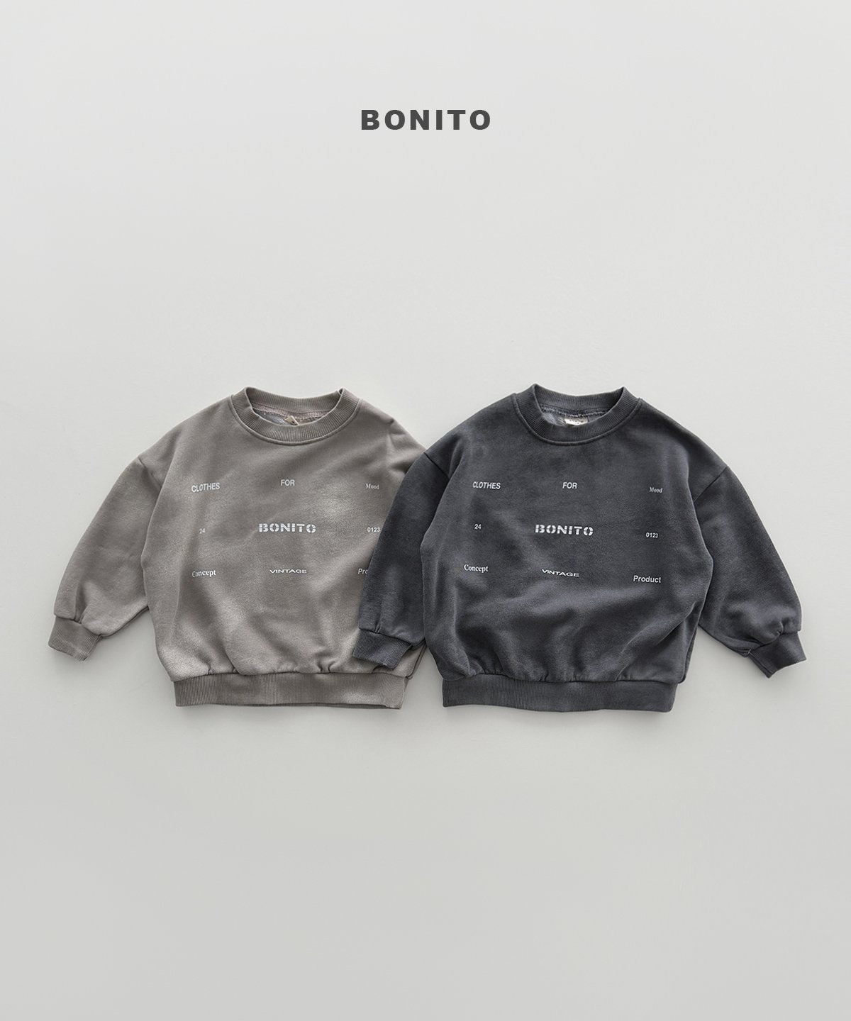 Bonito | Fog Pigment Sweatshirt (+Adult)