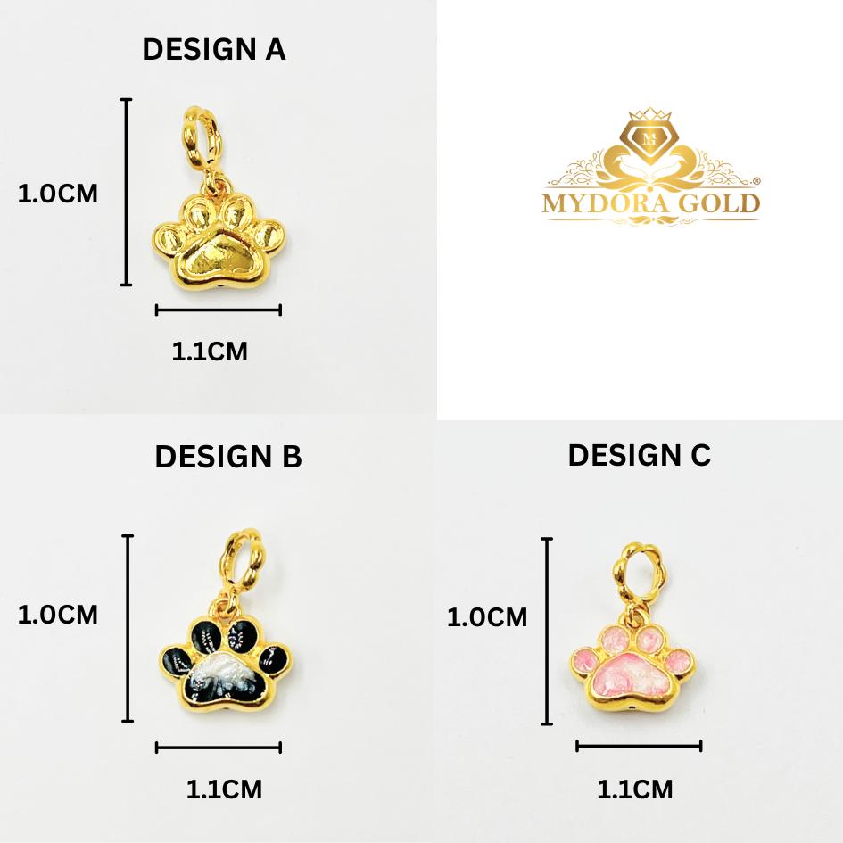 MYDORA Charm Comel Paw Print (5G) l EMAS 916/22K