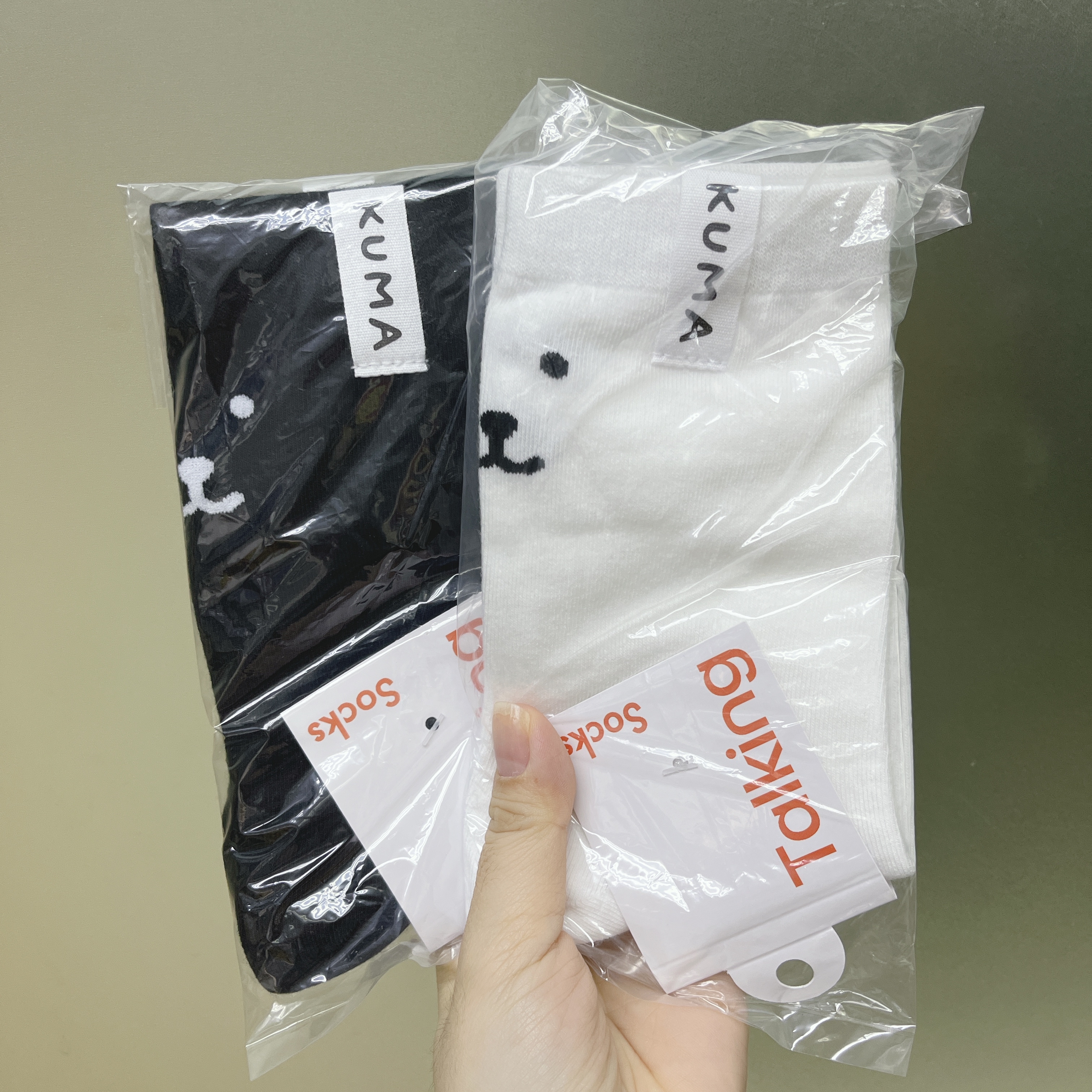 日本現貨/預訂📍Joke Bear大頭圖案長襪