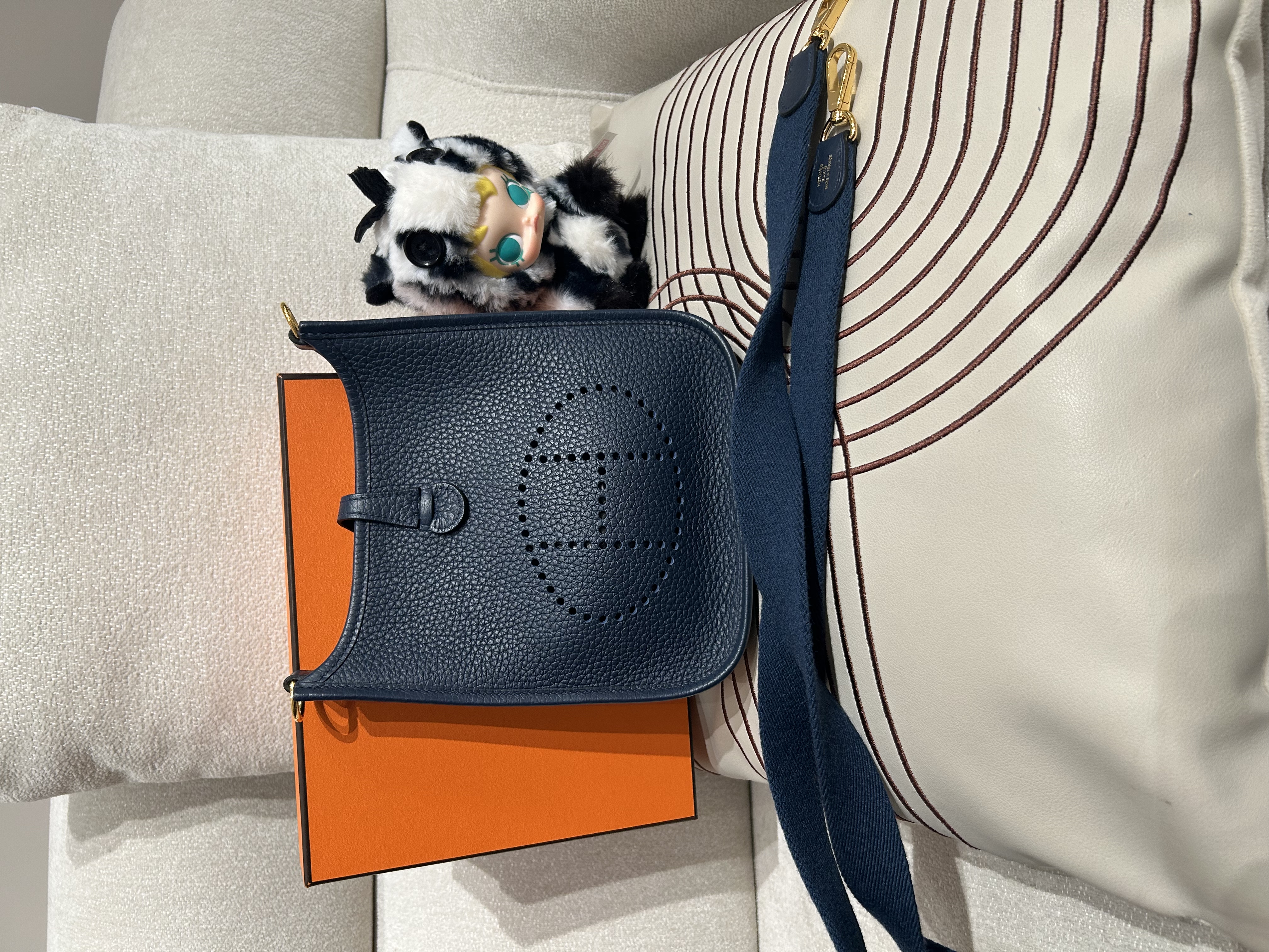 Hermes Mini Evelyne Stamp B 100%Authentic, 99%New ✅Dust bag ✅Box