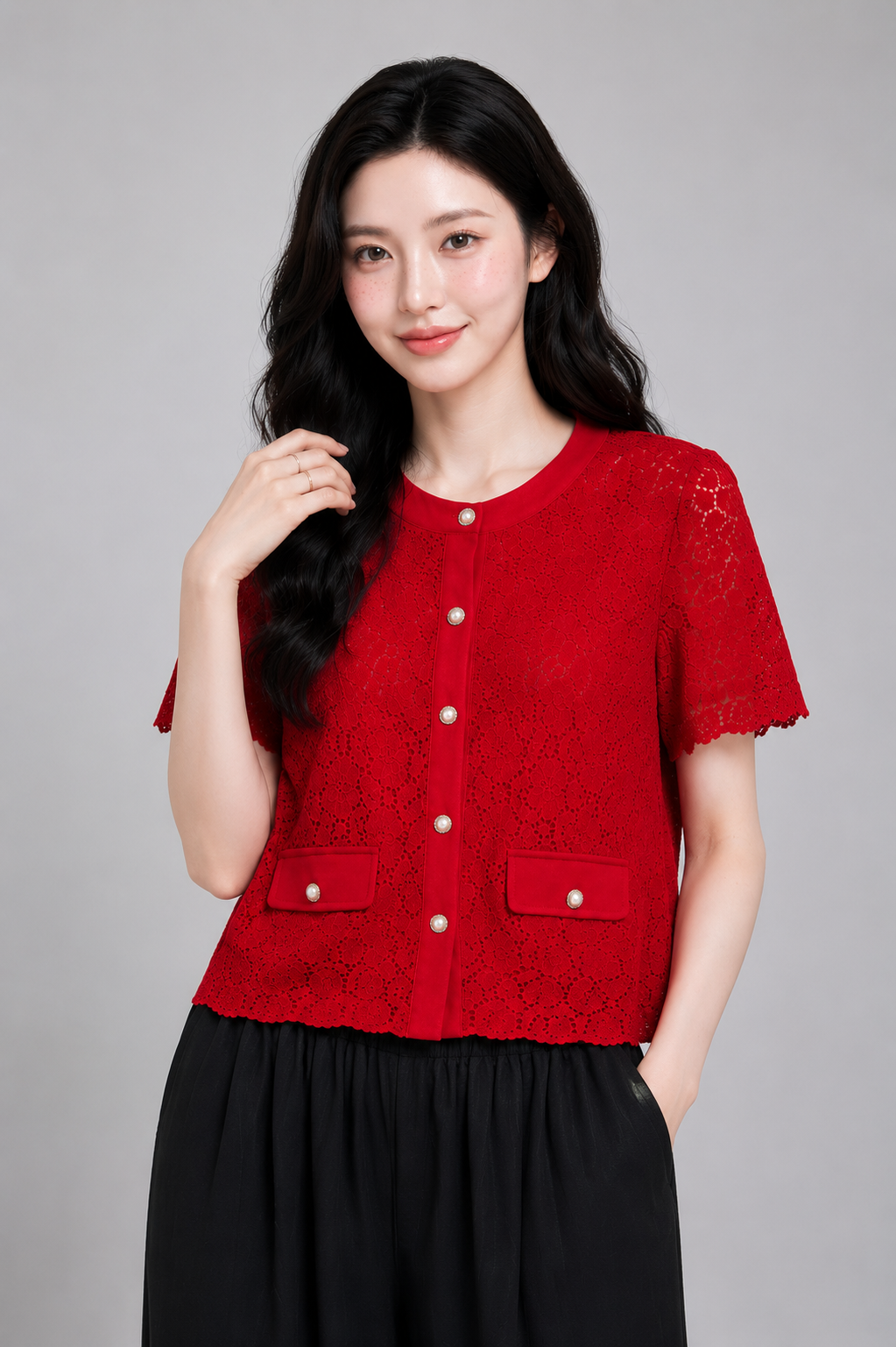 923090 Celestine Lace Cardigan