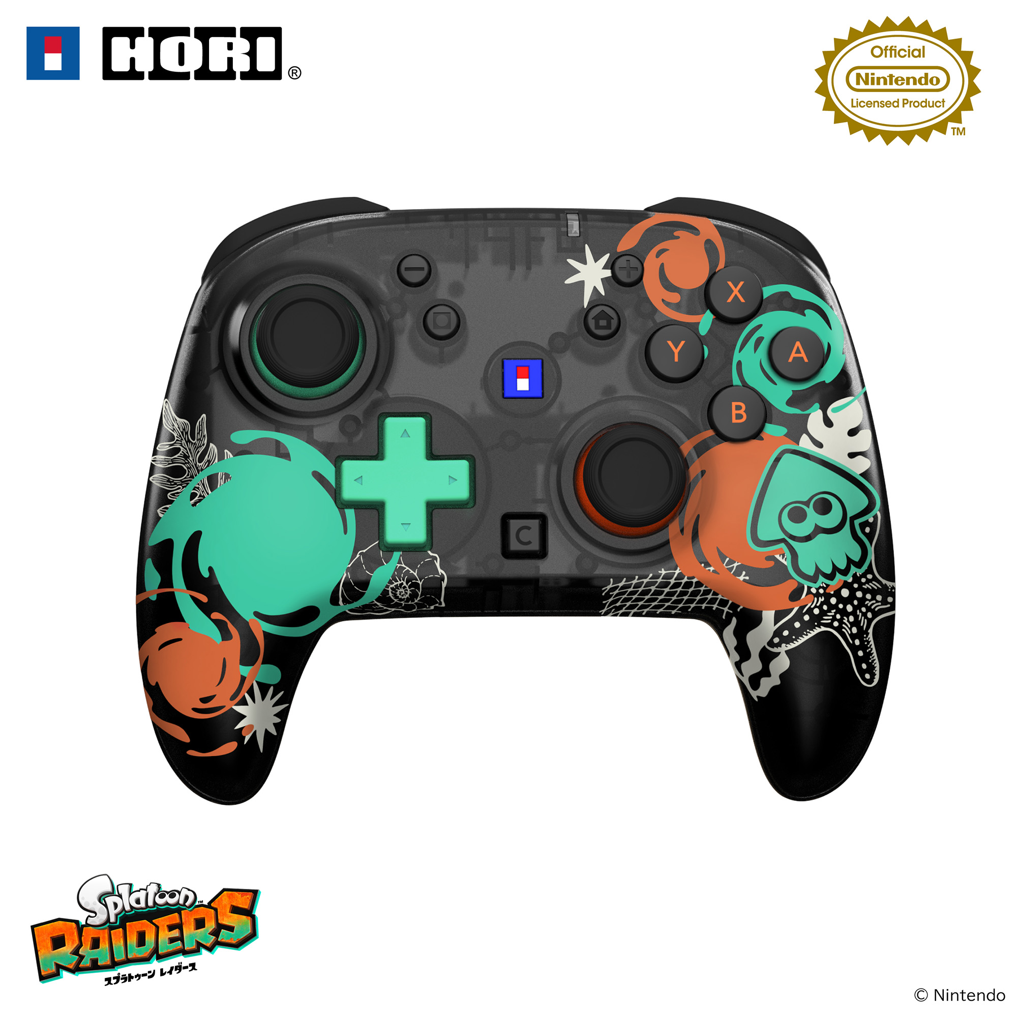 HORI NS2 無線控制器 斯普拉遁 塗擊隊 (NSX-239)        HORI NS2  Wireless Controller Splatoon Raiders (NSX-239)