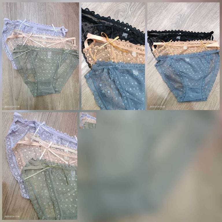 JJ0013 波点性感内裤（一套三件颜色随机）