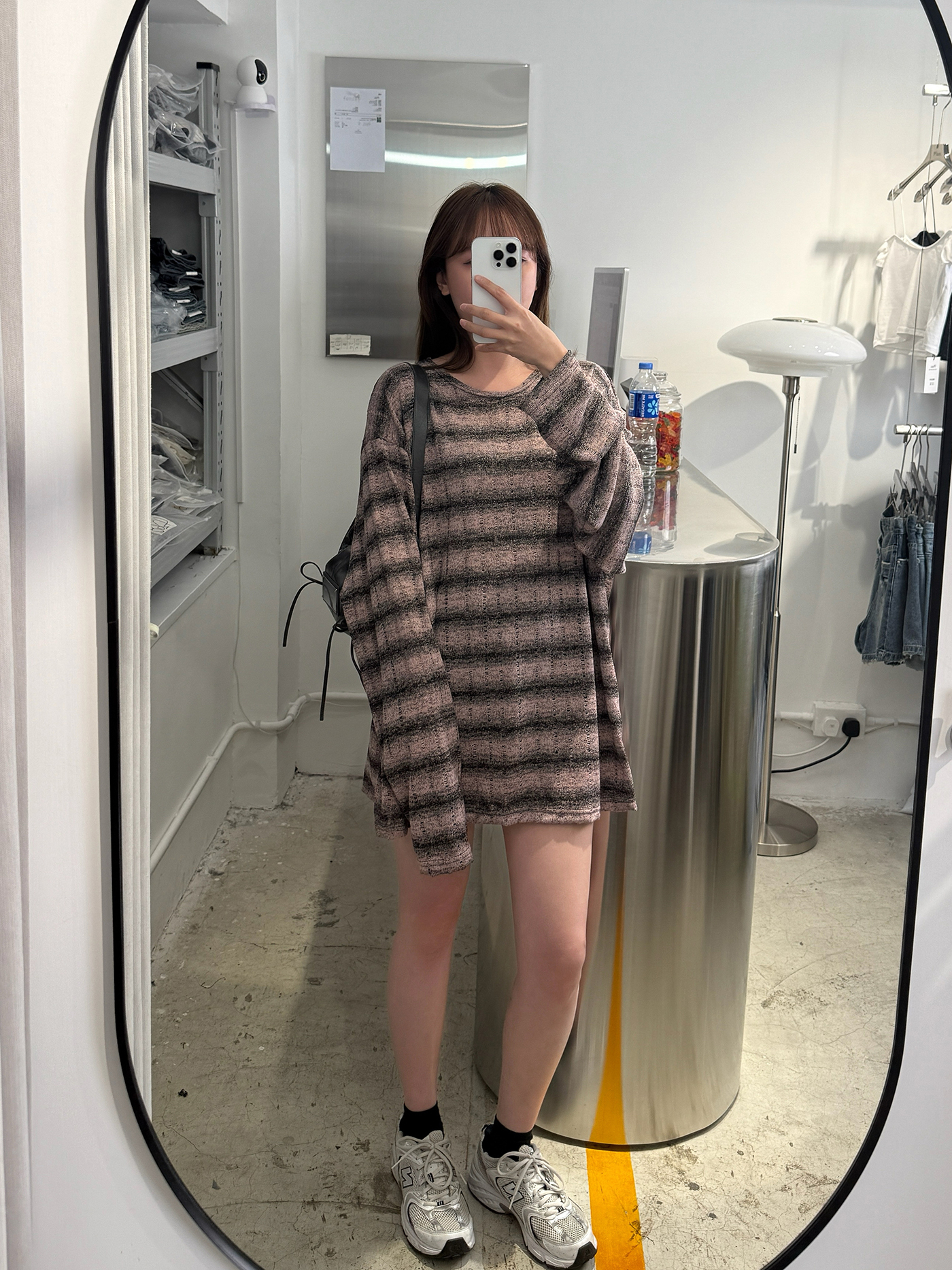 𝐇𝐨𝐥𝐥𝐨𝐰 𝐬𝐭𝐫𝐢𝐩𝐞𝐝 𝐤𝐧𝐢𝐭 𝐥𝐨𝐧𝐠 𝐬𝐥𝐞𝐞𝐯𝐞 𝐭𝐨𝐩