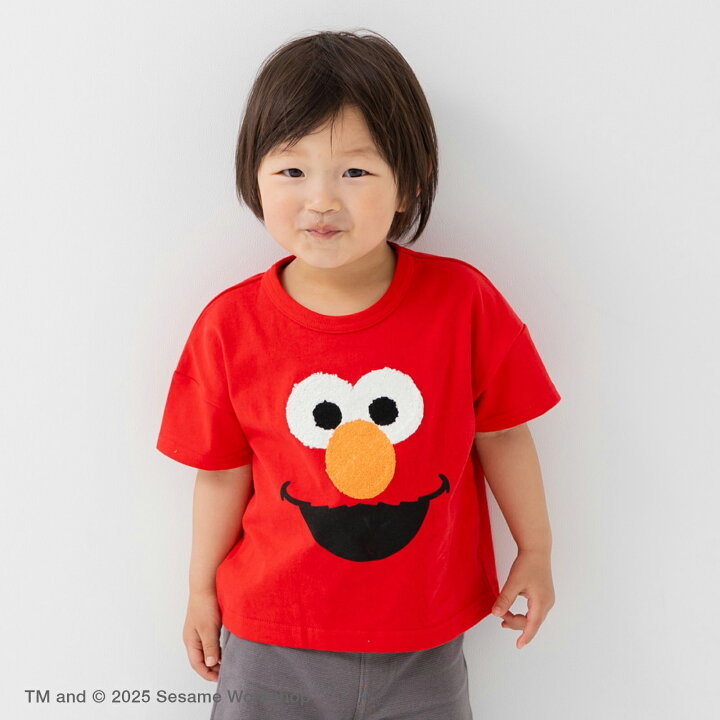 🇯🇵預訂 日本直送🇯🇵兩色芝麻街人物面部寬鬆短袖T恤