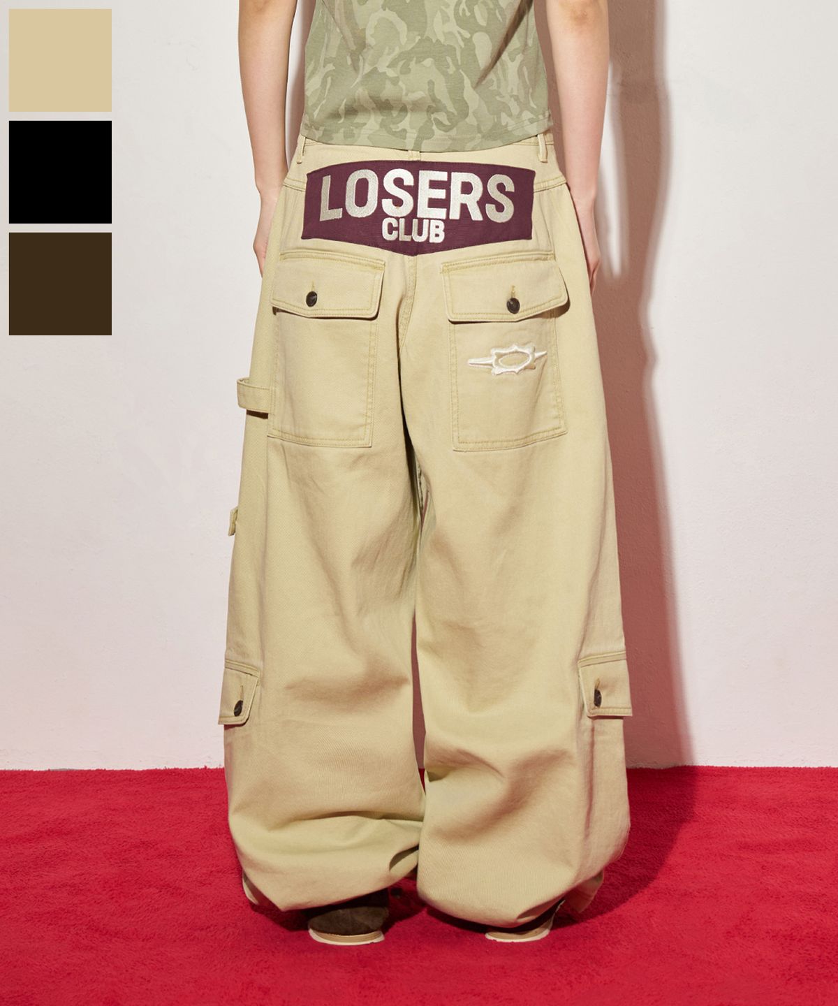 🇰🇷訂購｜LOSER CLUB 26SS｜Multi-cargo pocket wide cotton pants 4色