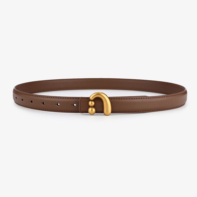  BT0192 Sculptural Buckle Leather Belt