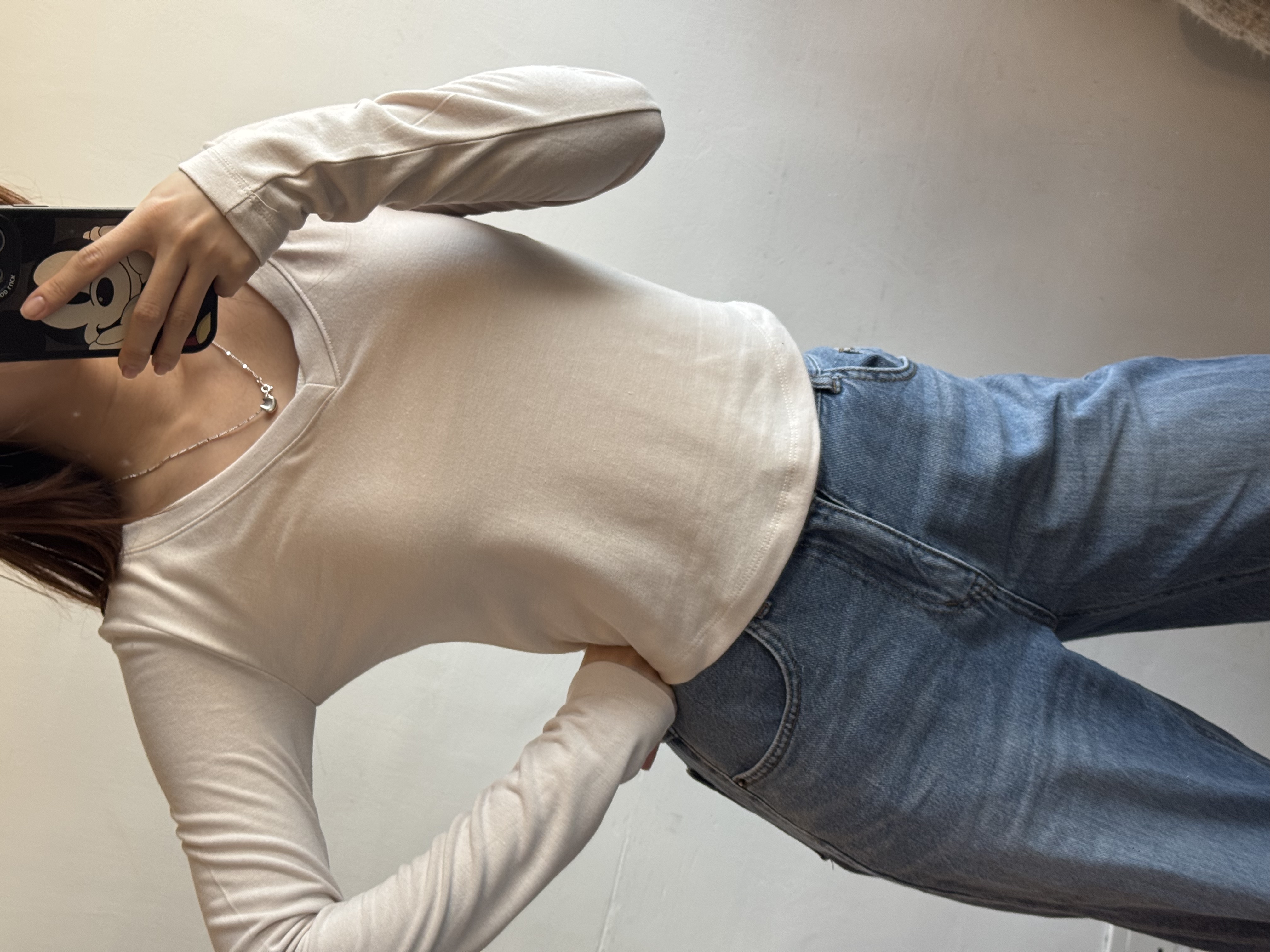 特價 v領淨色top