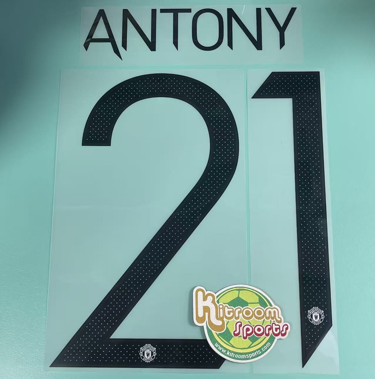 2022-23 Manchester United Away UCL Nameset #21 ANTONY