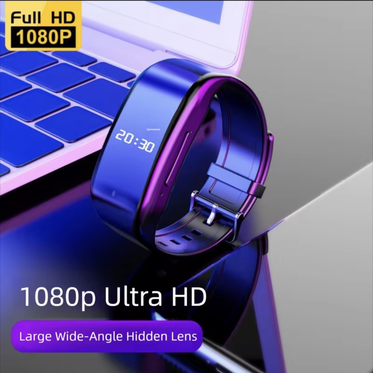 ⚠️高隱藏視訊迷你相機手錶🚹 32GB 音訊錄音機手環 USB 隨身碟錄音機降噪錄音腕帶