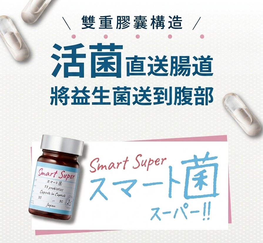 YW260691 - 日本🇯🇵Svelty 33種類乳酸菌 菌の二重瘦雙重膠囊 Smart Super 30粒 