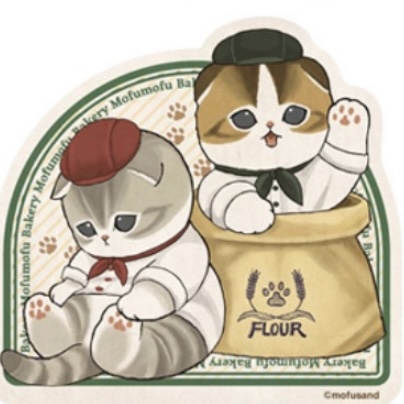 Mofusand 鯊魚貓 貼紙｜預訂