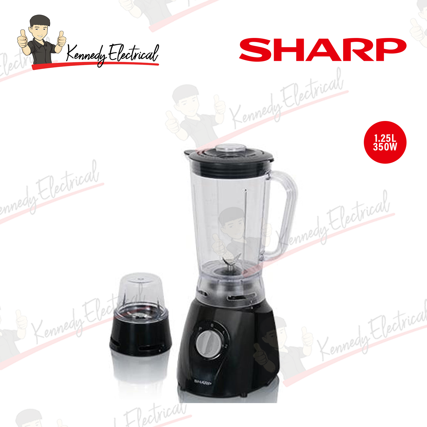 Sharp 1.25L Blender with Dry Mill (EM131BK)