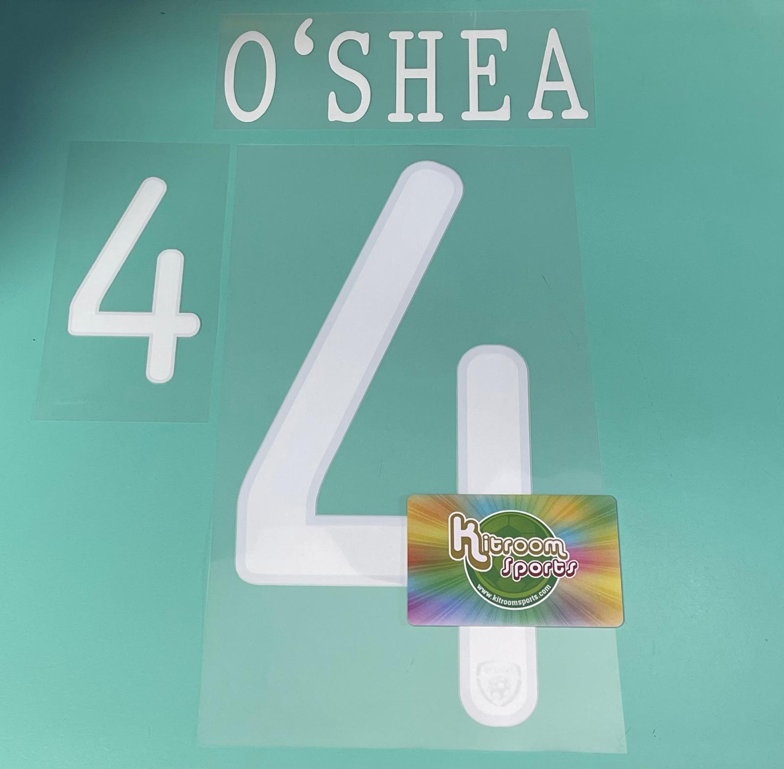 2010 Ireland Home Nameset #4 O'SHEA