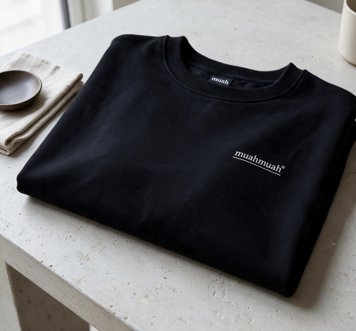 Muahmuah Small Logo Sweater Black