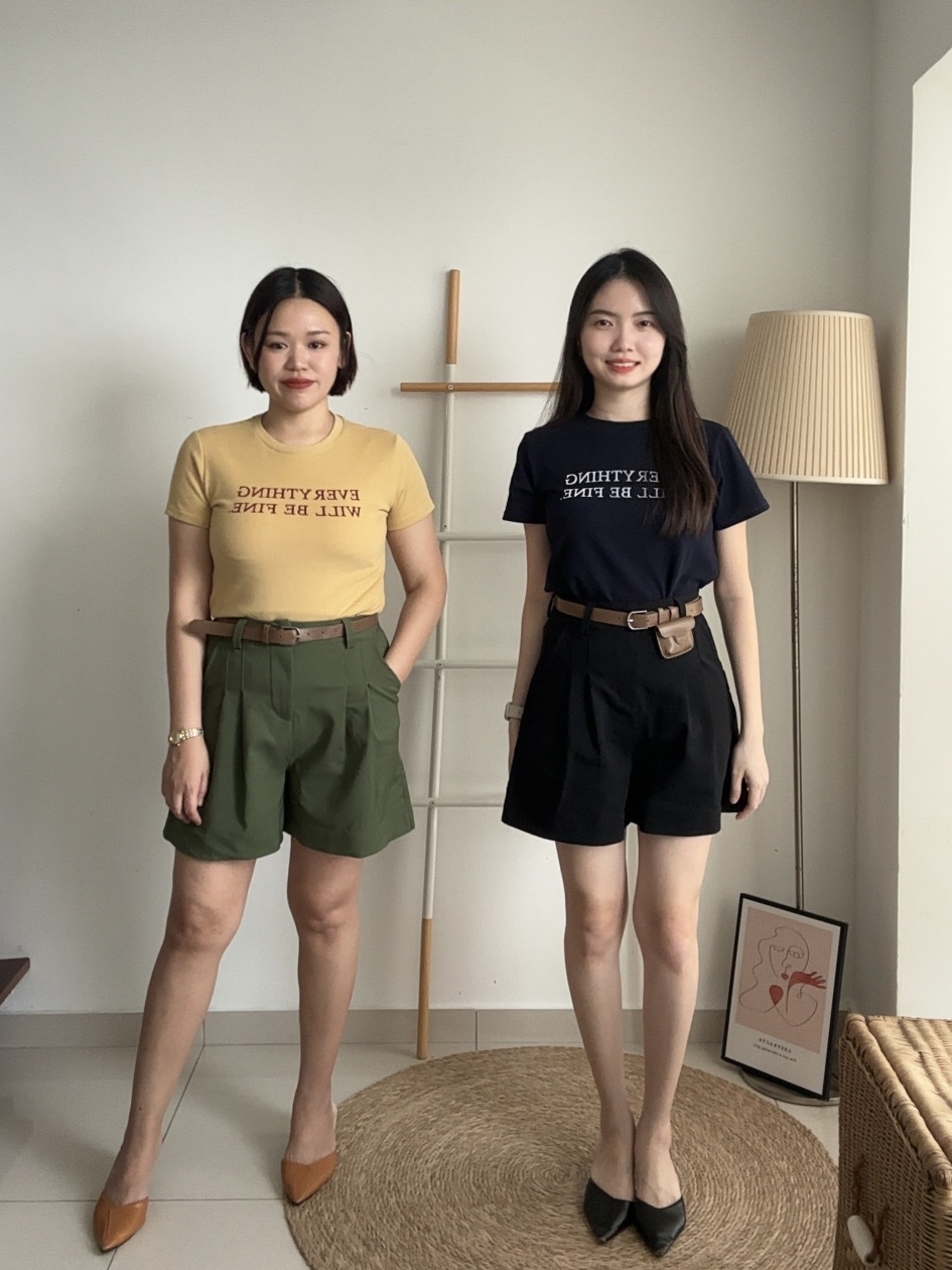 T4100 Embroidery Wording Tee - 4 Colors 