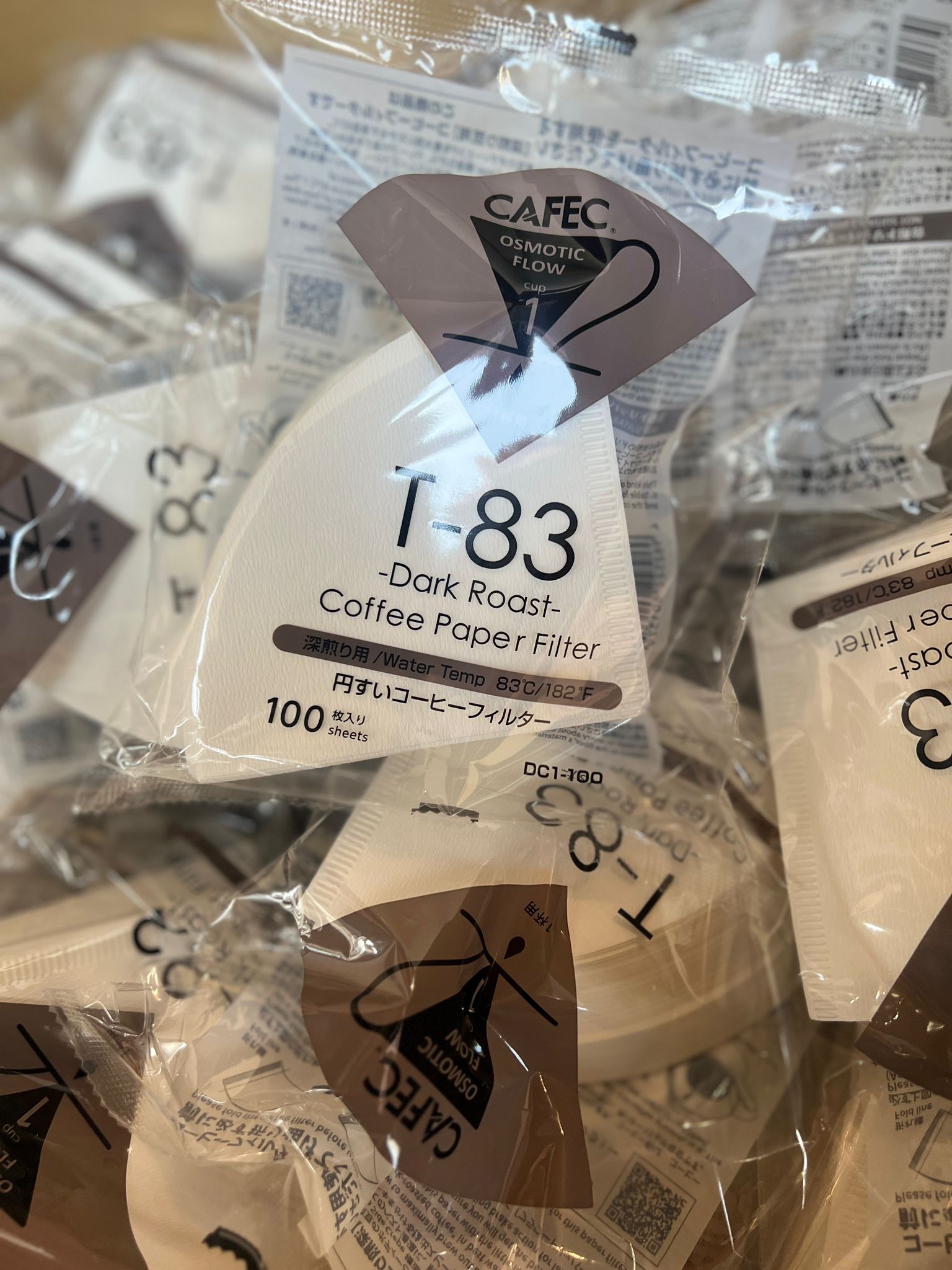  CAFEC 三洋  錐形濾紙 T83 1-2人份 (100枚) Filter Paper