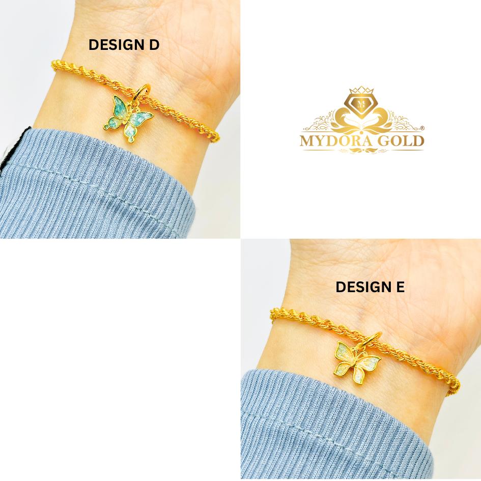 MYDORA Loket Classy Butterfly Enamel Series (5G) l EMAS 916/22K