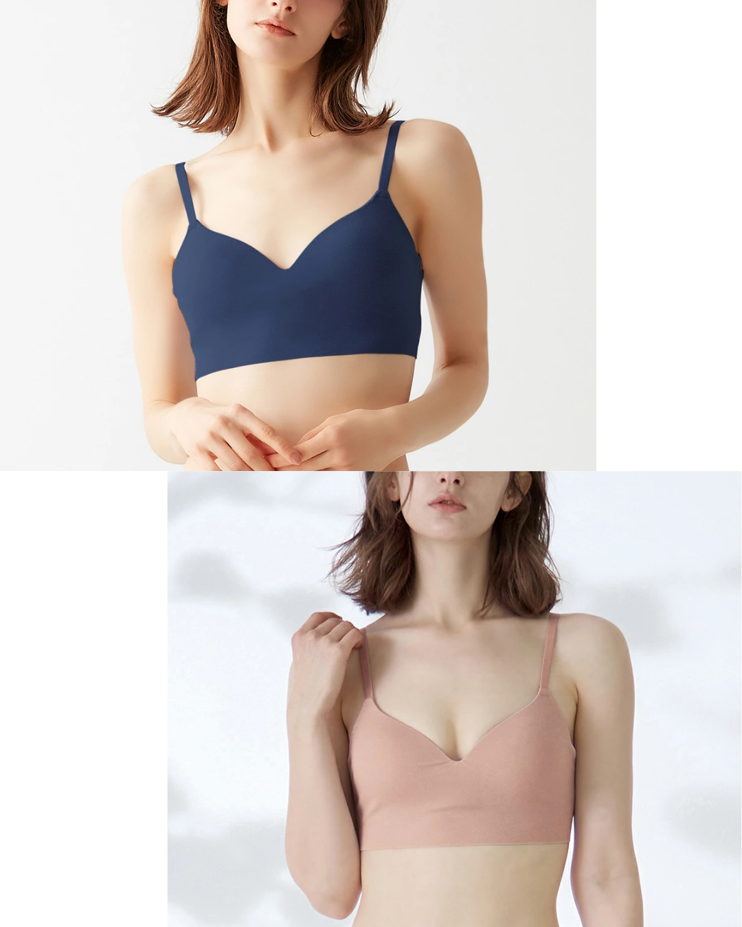  代購【 2025AW 新色 日本 直送 Gunze KIREILABO Fitte 有機棉 系列 無鋼圈 吊帶 胸圍 non wire bra top KB3055 】