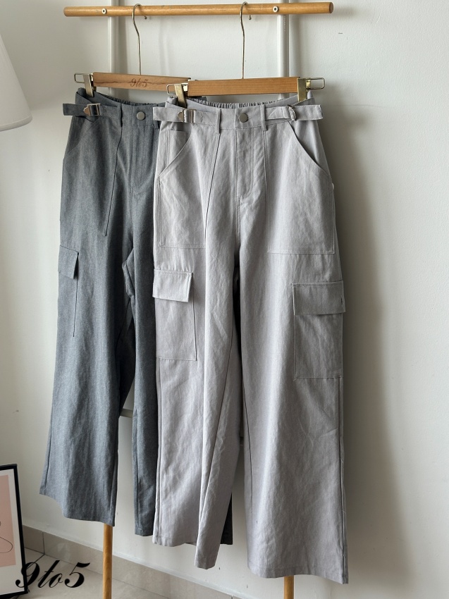 S1910 Cargo cotton long pants - 4 Colors 