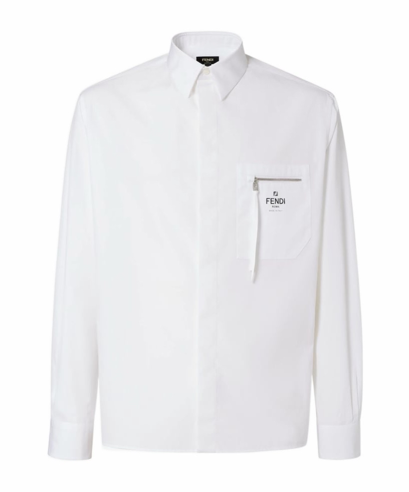 Fendi 男士 ROMA口袋襯衫IT-37 IT-38 IT-39 IT-40 IT-41 IT-42 IT-43 IT-44 IT-45 IT-46 IT-47碼