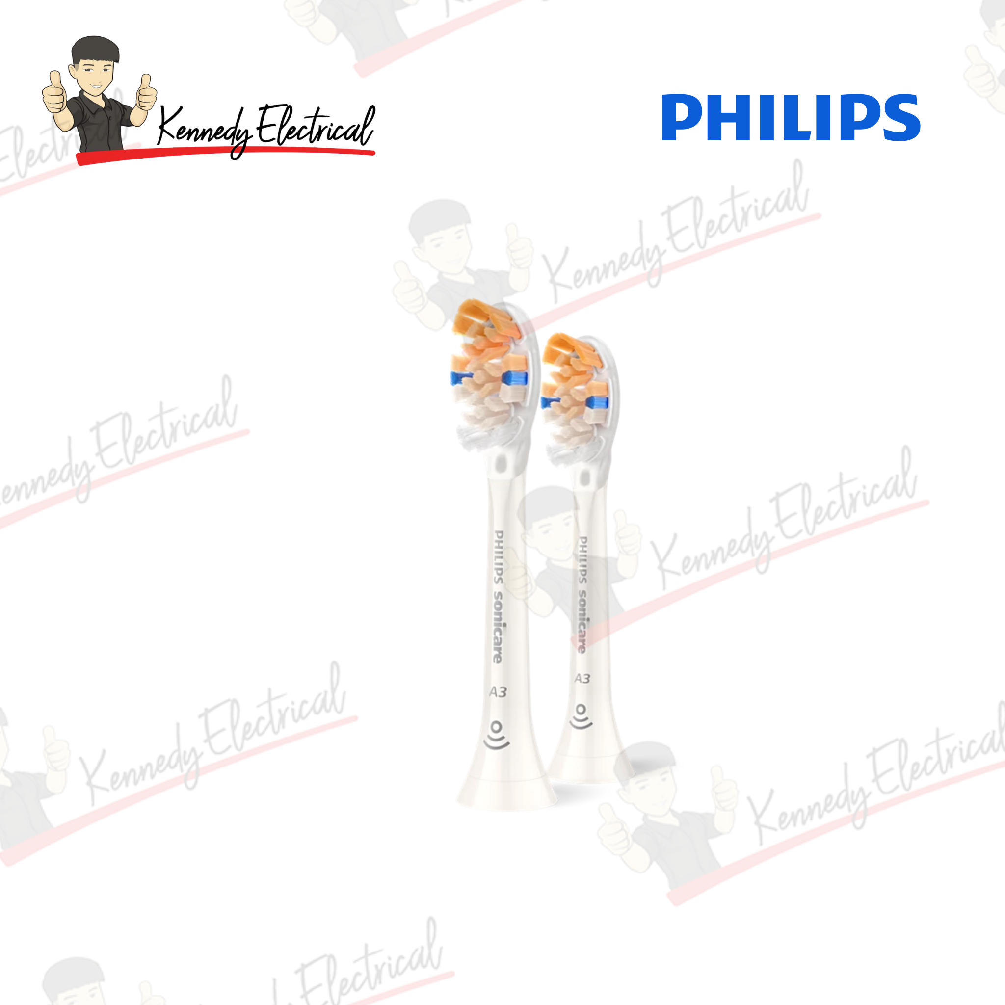 Philips Sonicare A3 Premium All-in-One Standard Toothbrush Heads White 2pcs (HX9092/67)