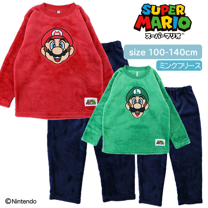 🆕【⭐訂購⭐】🇯🇵日本直送 🌀 #SuperMario 絨毛家居服套裝 [2款選] 🌀 [PLJA-0156][261117]