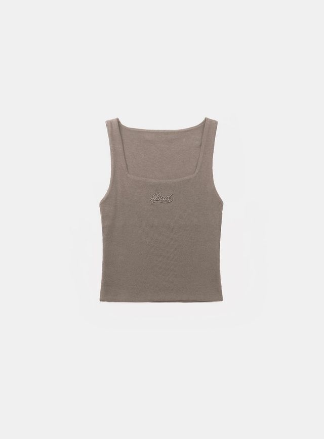 ■BADBLOOD■ Beyond Soft Square Neck Tank Cream w-tnk24-072 Áo Tanktop [Nữ] Badblood - [w-tnk24-072] Beyond Soft Square