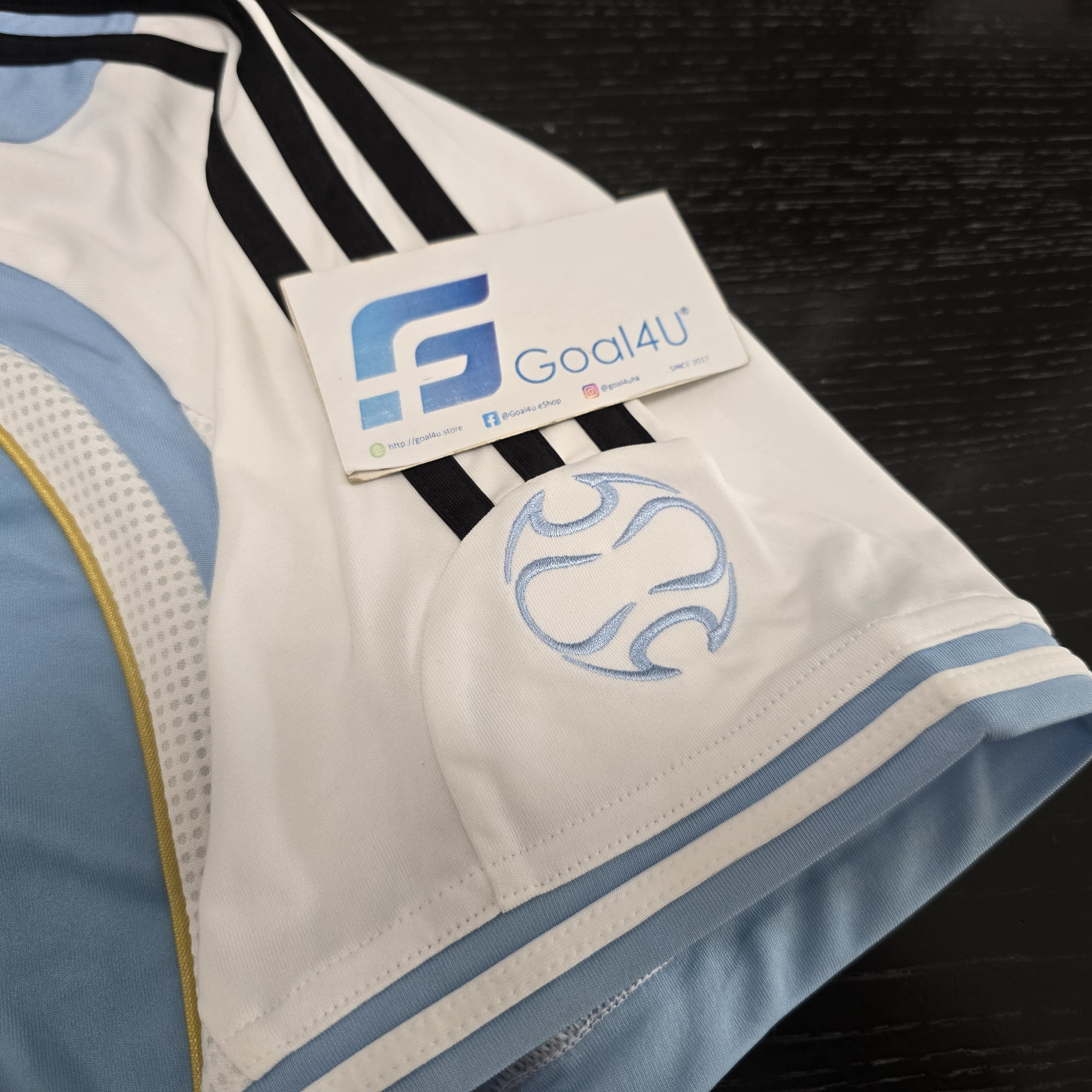 #現貨 ✨經典重生 🏆美斯首登世杯 Adidas Argentina 阿根廷 重製版 2006 主場球衣 連MESSI印字 (可加臂章) JN3708