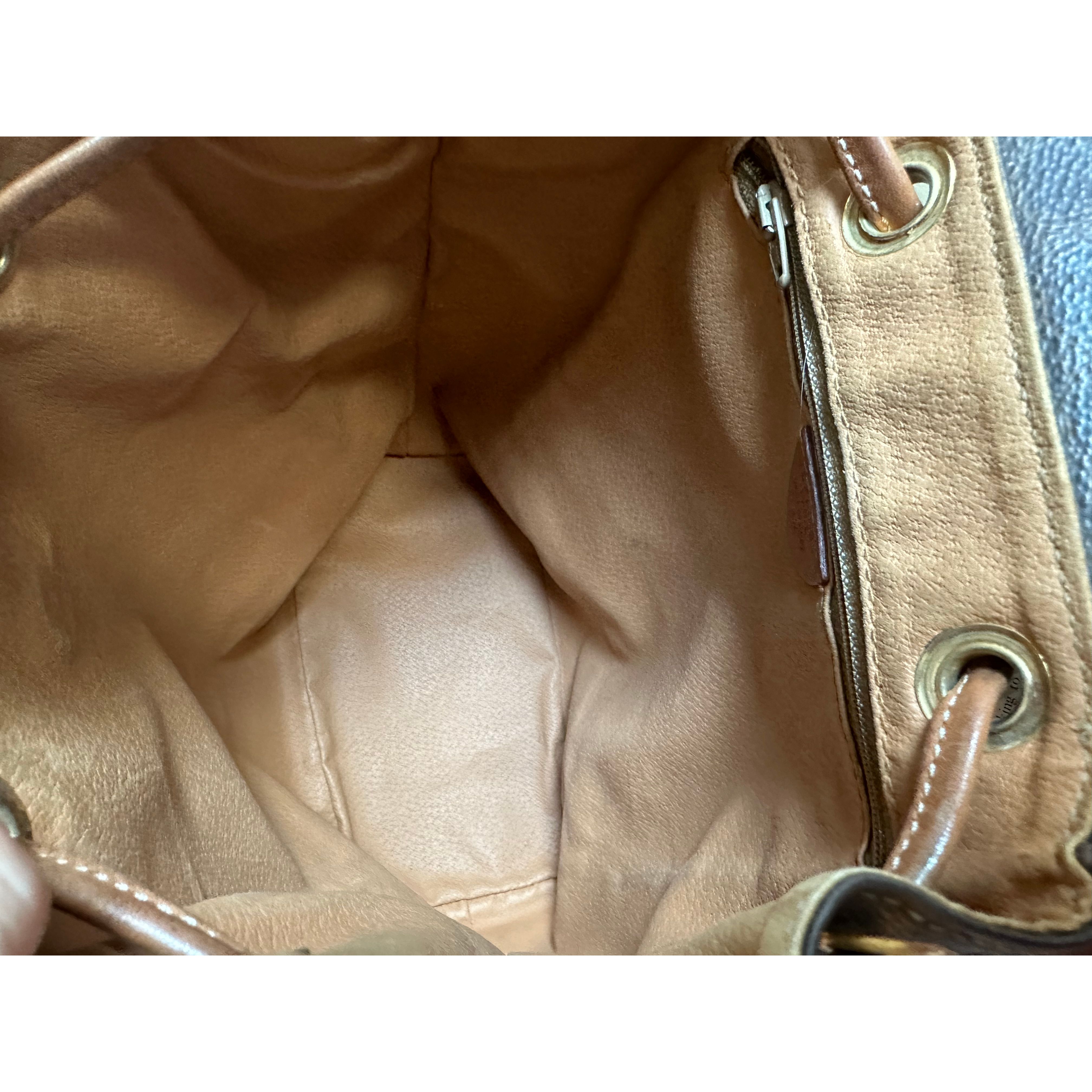 CELINE Macadam Triomphe Backpack Brown Vintage Old Celine kiefuk