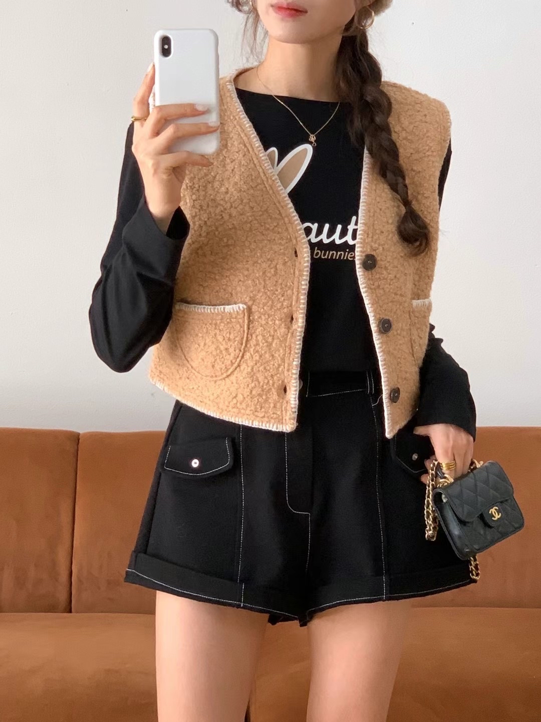 R10 羊羔毛背心仔