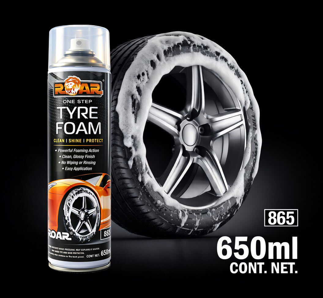 ROAR 車胎清潔亮光泡沫 650ml