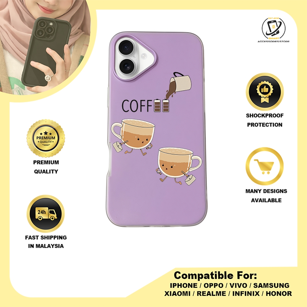 JELLY CASE PHONE FOR IPHONE - DESIGN COFFEE B