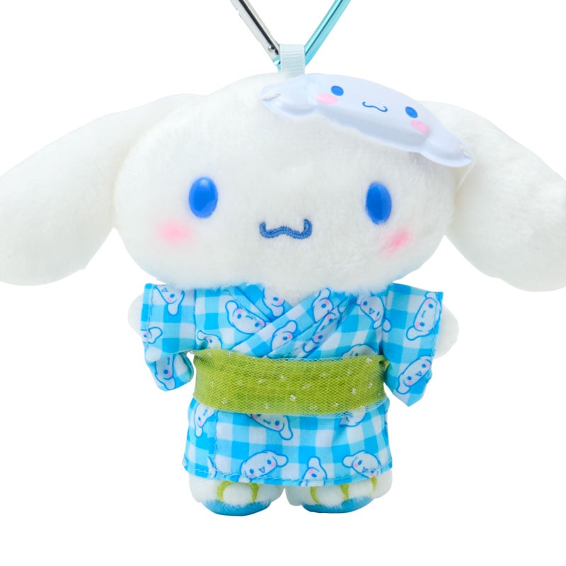 現貨｜Sanrio Cinnamoroll 玉桂狗 夏日祭典系列 日版 吊飾 毛公仔 連心形扣 (04188-2)