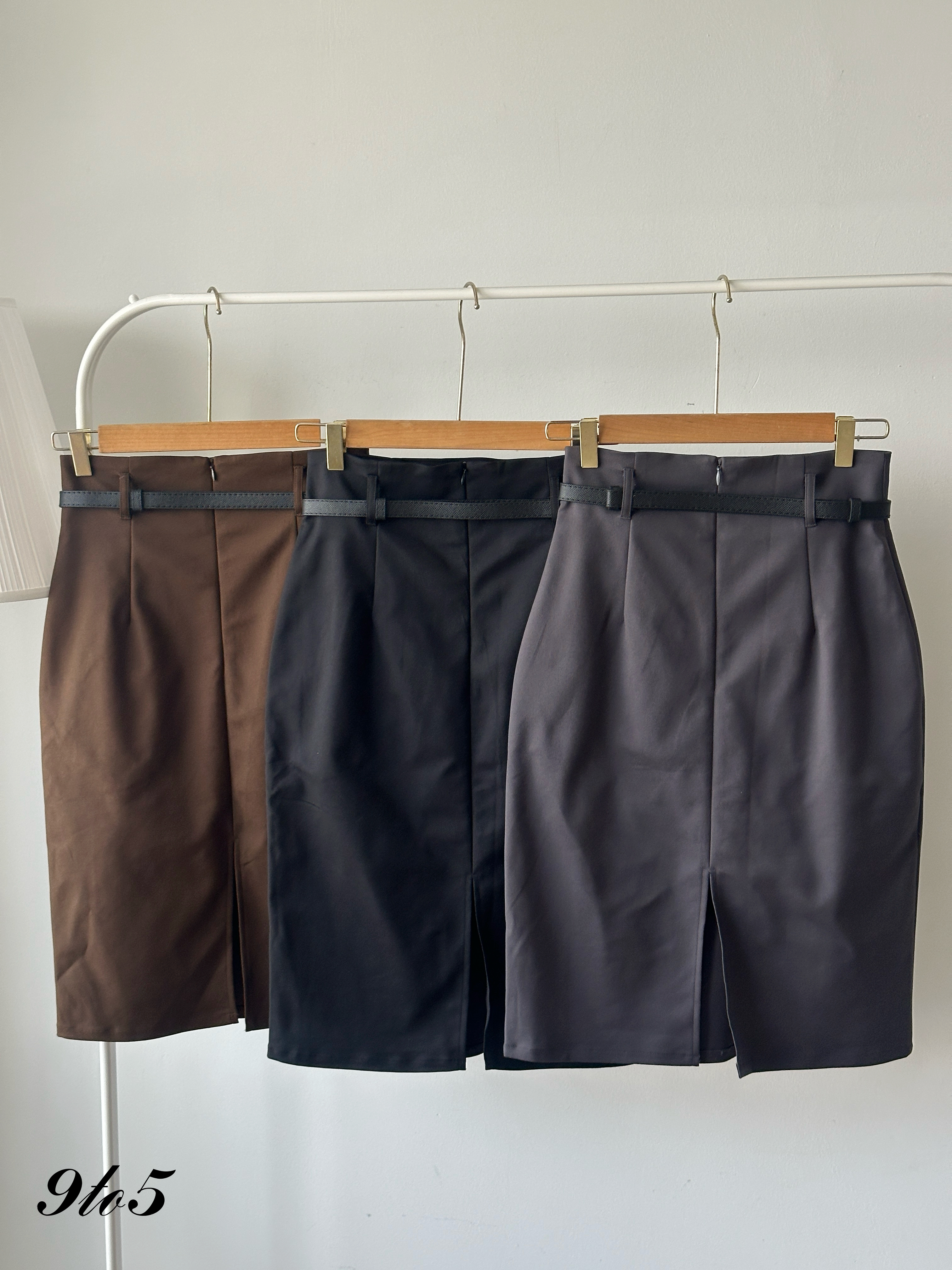 S1904 Midi Pencil Skirt - 3 Colors 