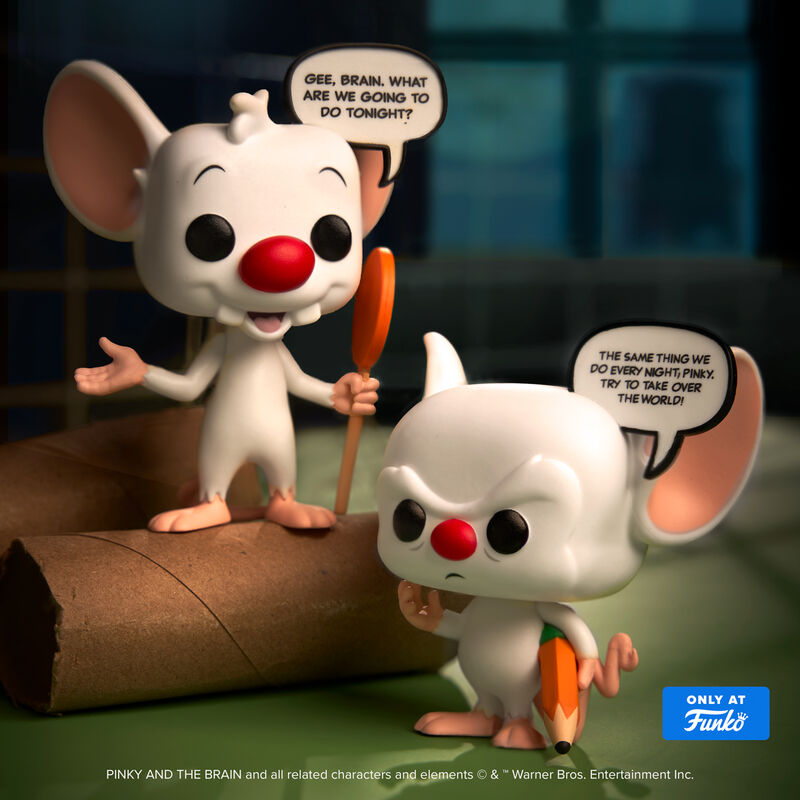 📦訂購 美國代購 Funko POP! PINKY AND THE BRAIN Pinky & the Brain 2-Pack (Glow) Figure 模型