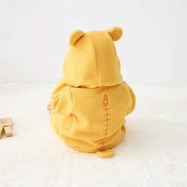 部分現貨🇯🇵預訂 日本直送🇯🇵Rilakkuma Baby鬆弛熊兩色人物造型抓絨長袖連帽連身服