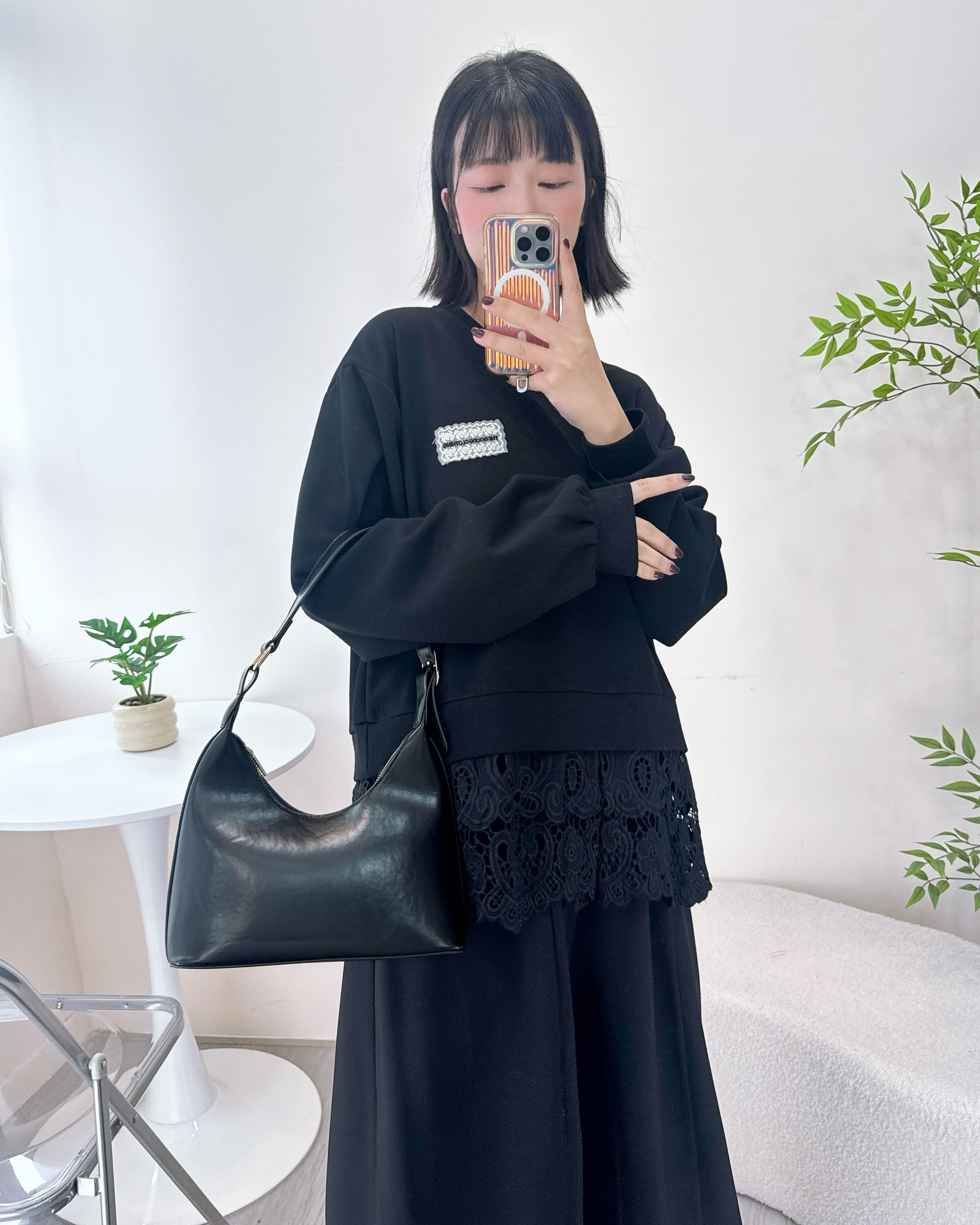 拼通花珍珠棉衛衣 2色