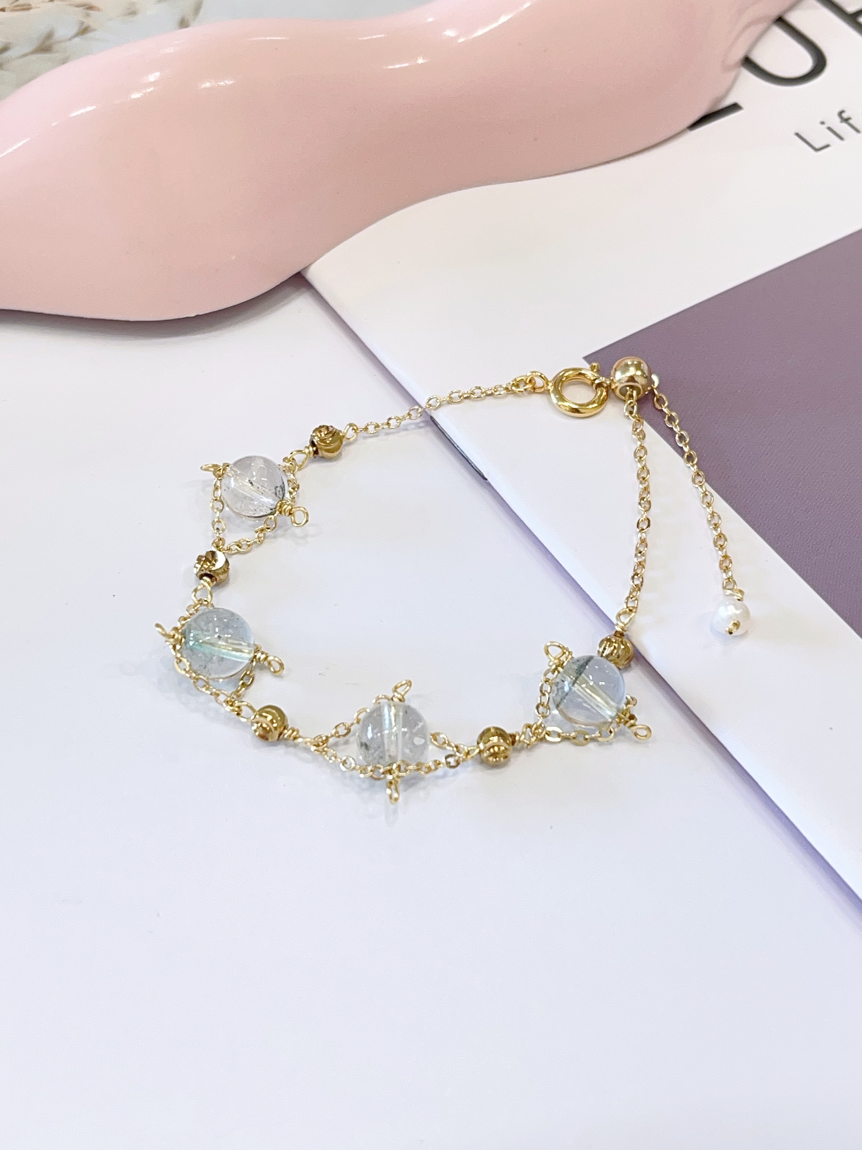 💚✨ 绿幽灵手串 Green Phantom Quartz Bracelet | 7mm