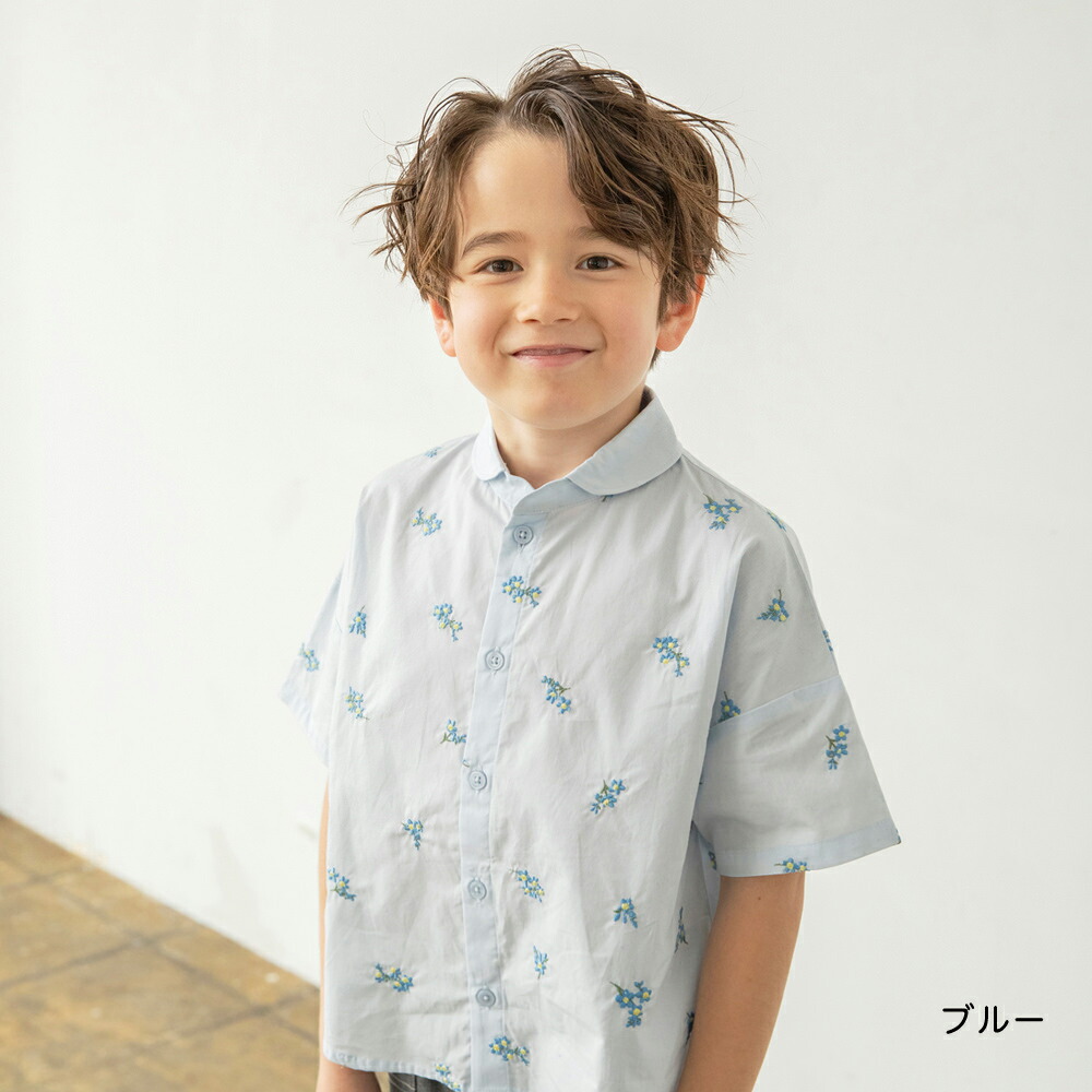 🆕【⭐訂購⭐】🇯🇵日本直送🌀花卉刺繡 短袖襯衫［2款選］🌀[ELBA-0155][260321]