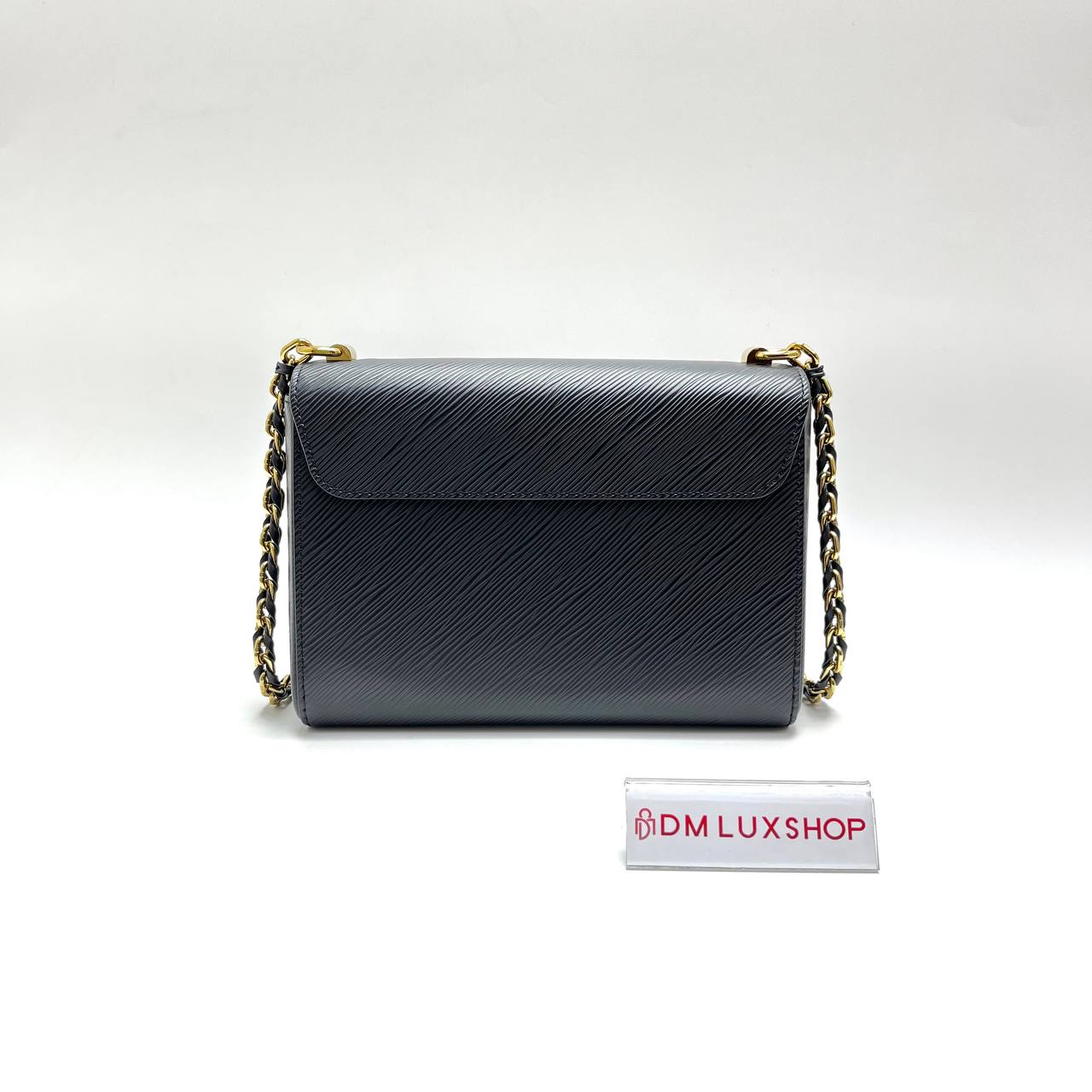LV Black Epi Leather Twist MM GHW