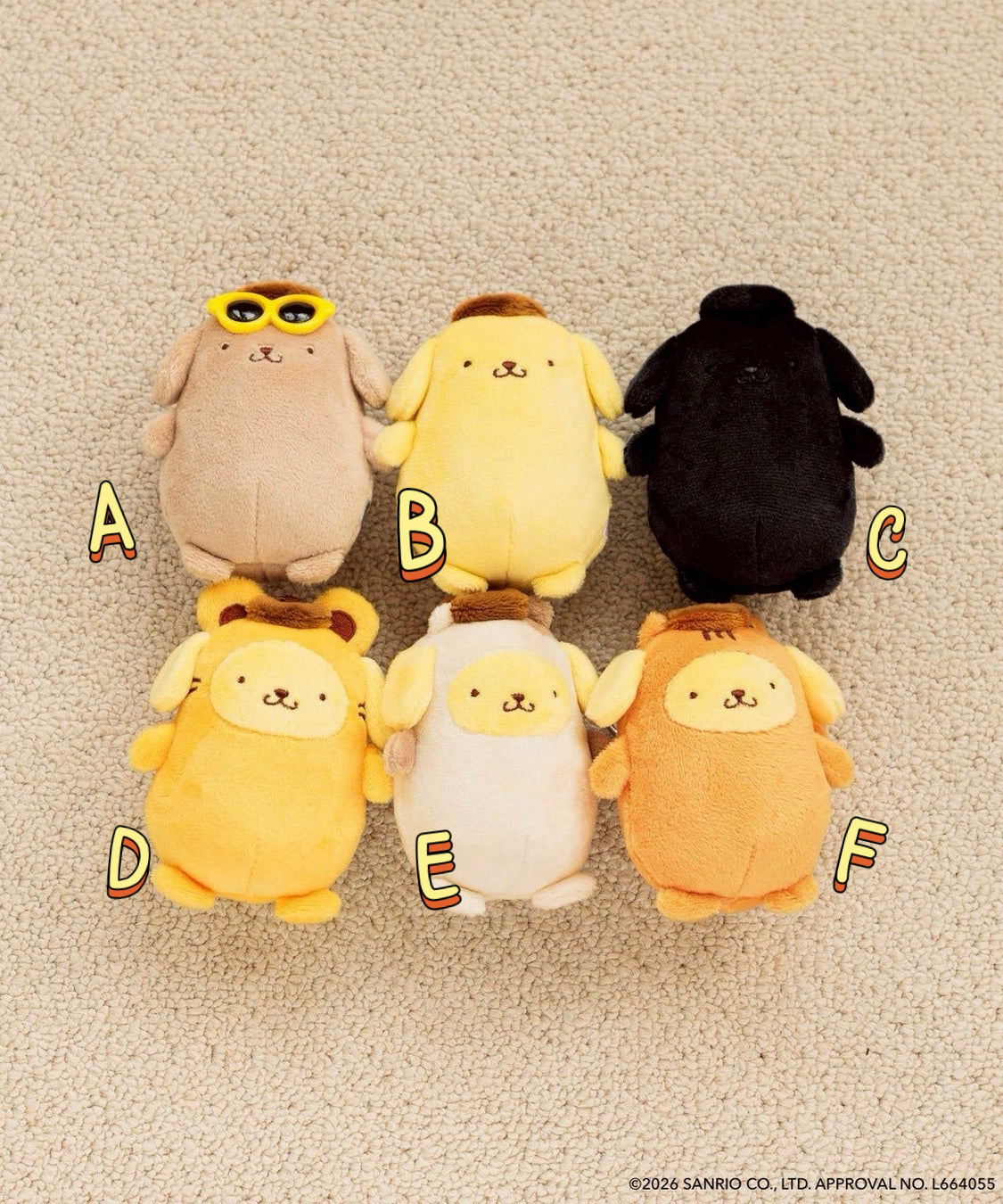 🎀【預訂】LOWRYS FARM x Pompompurin 公仔掛飾