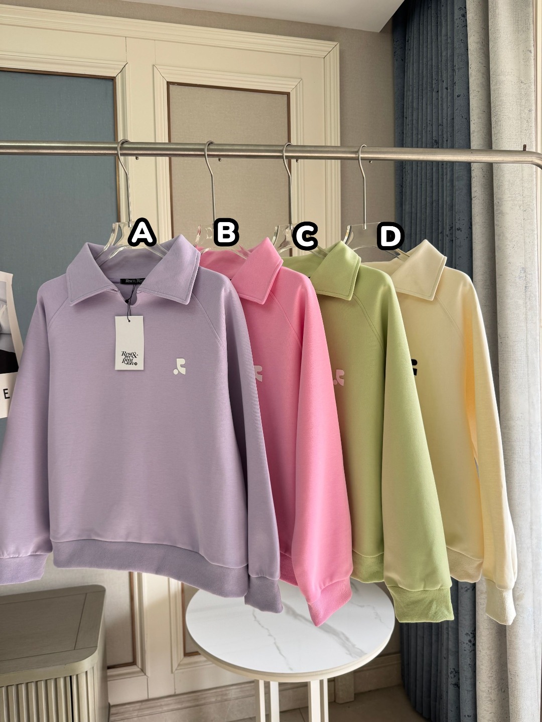 Rest & Recreation 休閒慵懶風翻領衛衣