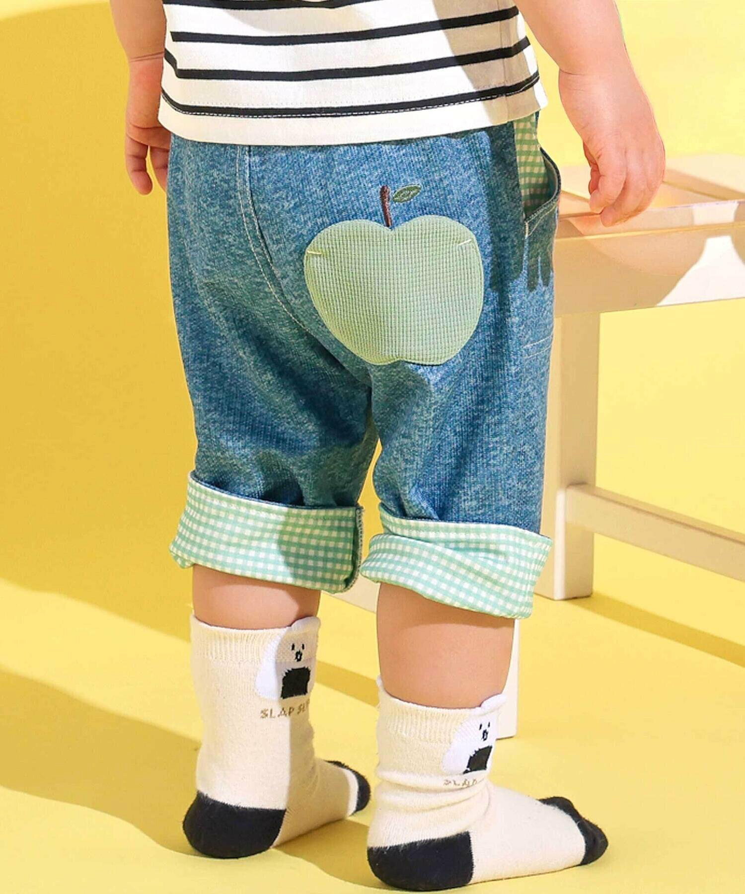 🆕【⭐訂購⭐】  日本直送🌀蘋果口袋 格紋捲邊褲腳 七分褲［2款選］🌀[ELDA-0028][260503]