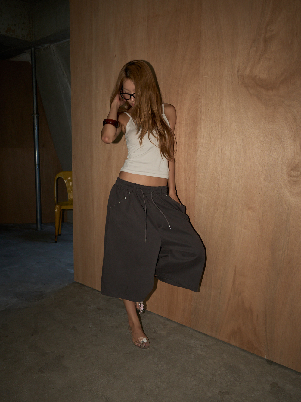 ⁠Studded Pocket Bermuda Pants