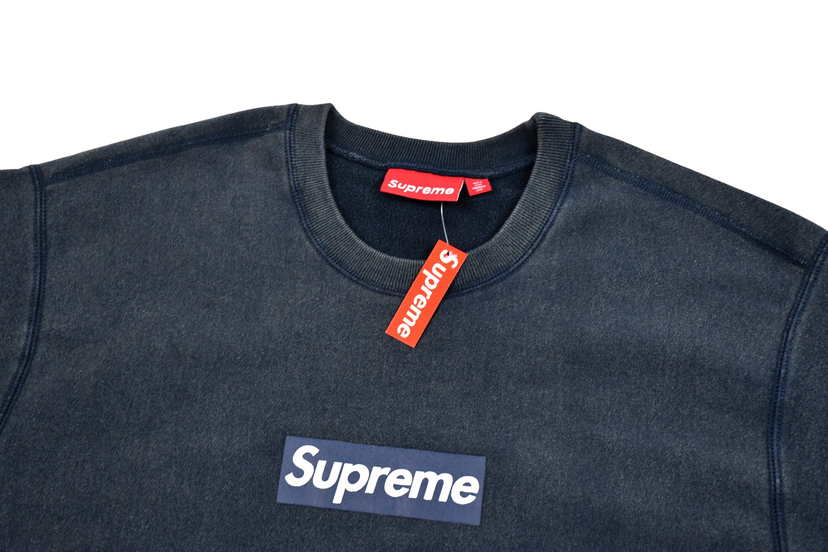 Supreme Washed Box Logo Crewneck