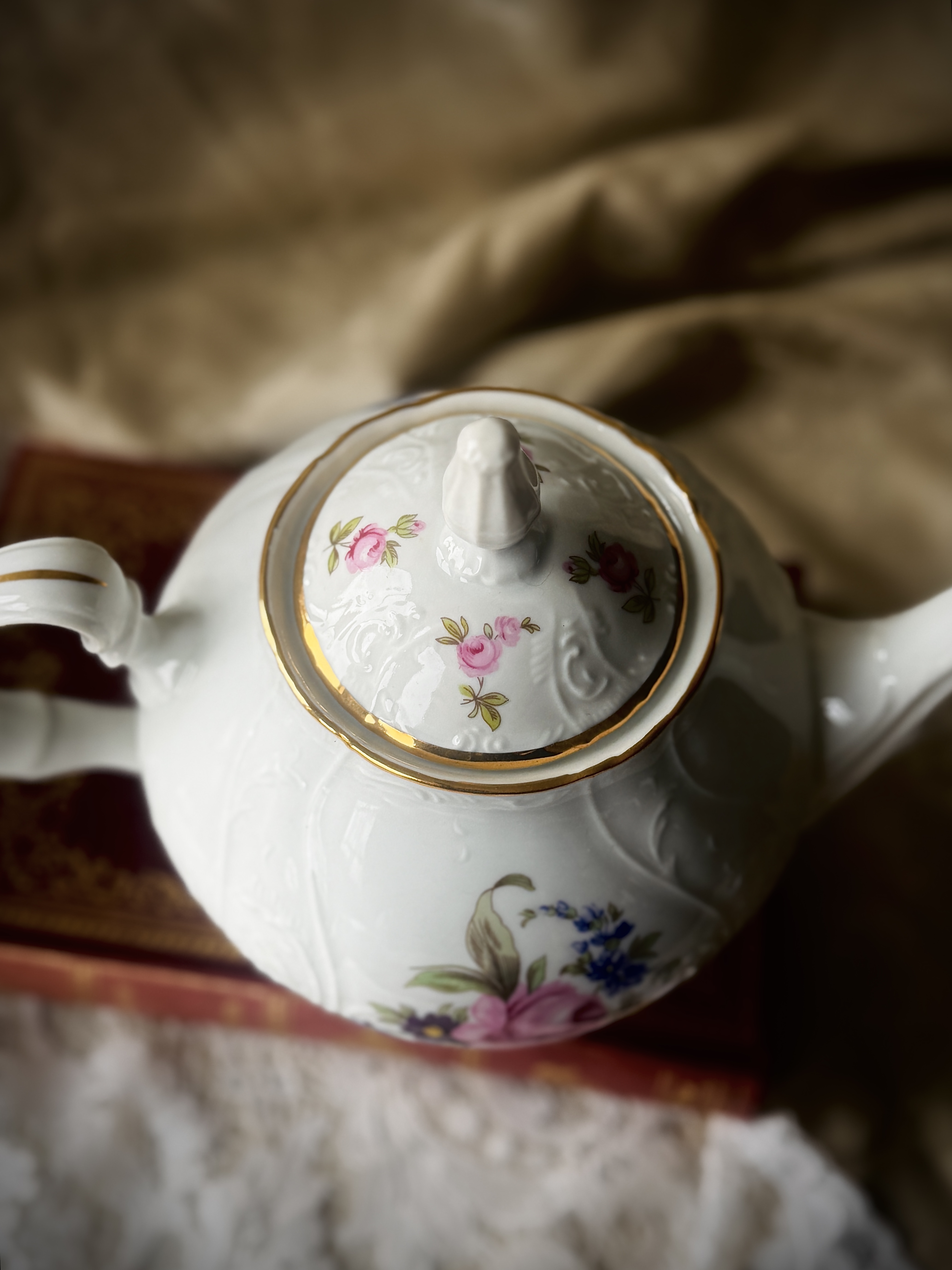 Vintage 1980s BERNADOTTE SONATA Czechoslovakian Large Tea Pot ~950mL/ 5 cups（MT2442）